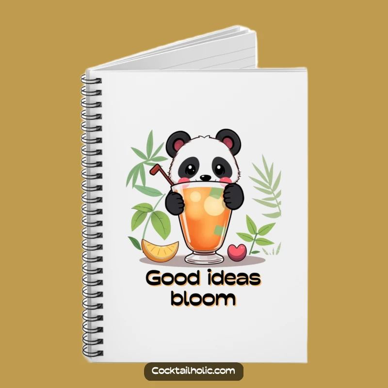 Funny Panda Cocktail Notebook: Jot Down Ideas, Perfect Funny Gift for Writers