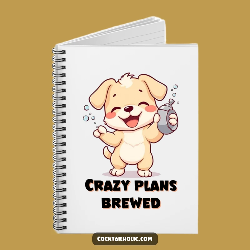 Funny Puppy Notebook: Joyful Shaking Journal, Ideal Funny Gift for Dog Owners