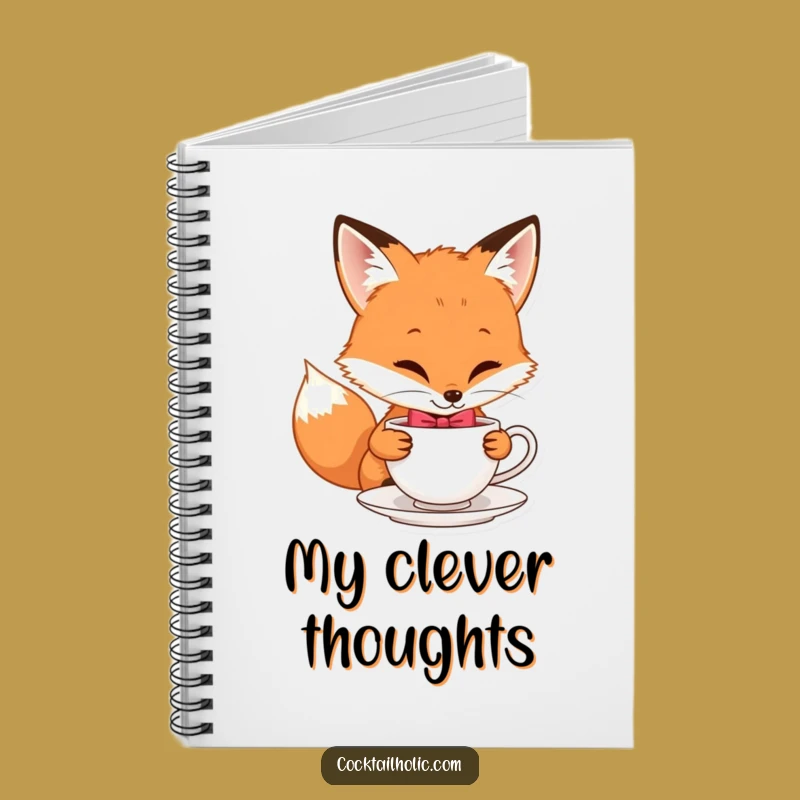 Funny Fox Bow Tie Notebook: Jot Down Your Charming Ideas!
