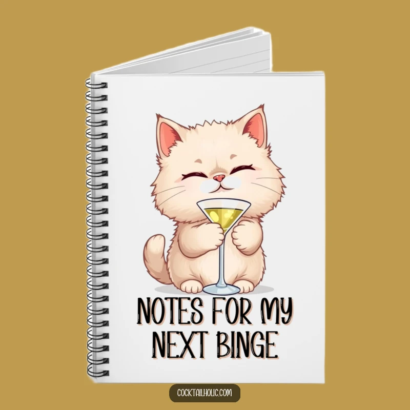 Funny Cat Martini Notebook: Witty Feline Journal, Perfect For Notes & Gifts