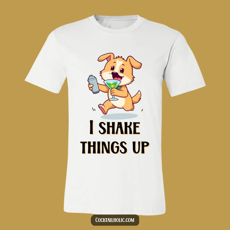 Funny Dog T-Shirt: Chase Fun with this Cocktail Shaker Tee Funny Gift
