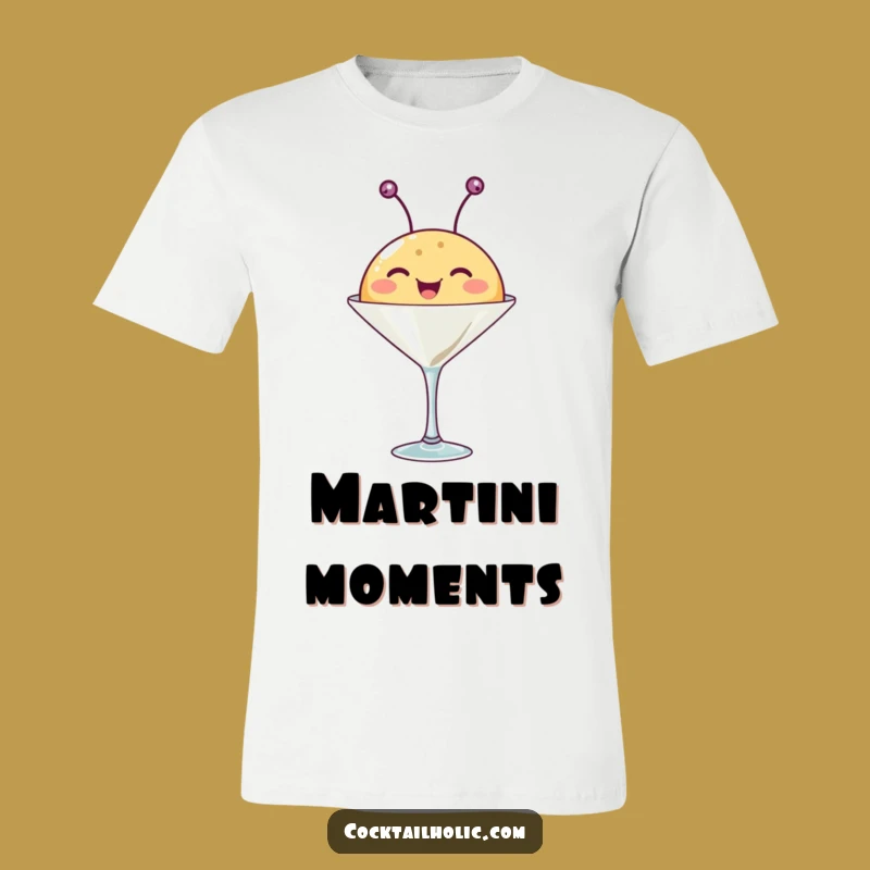 Funny Martini Creature T-Shirt - Happy Antennae Tee
