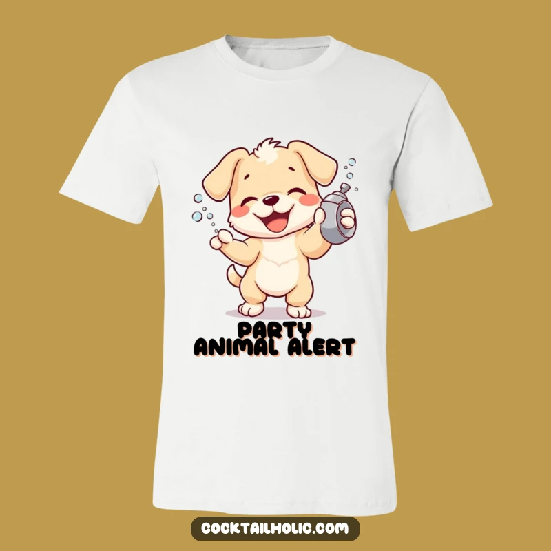 Funny Puppy Shake Tee: Exuberant Cocktail Dog Shirt, Awesome Funny Gift for Pups Fans