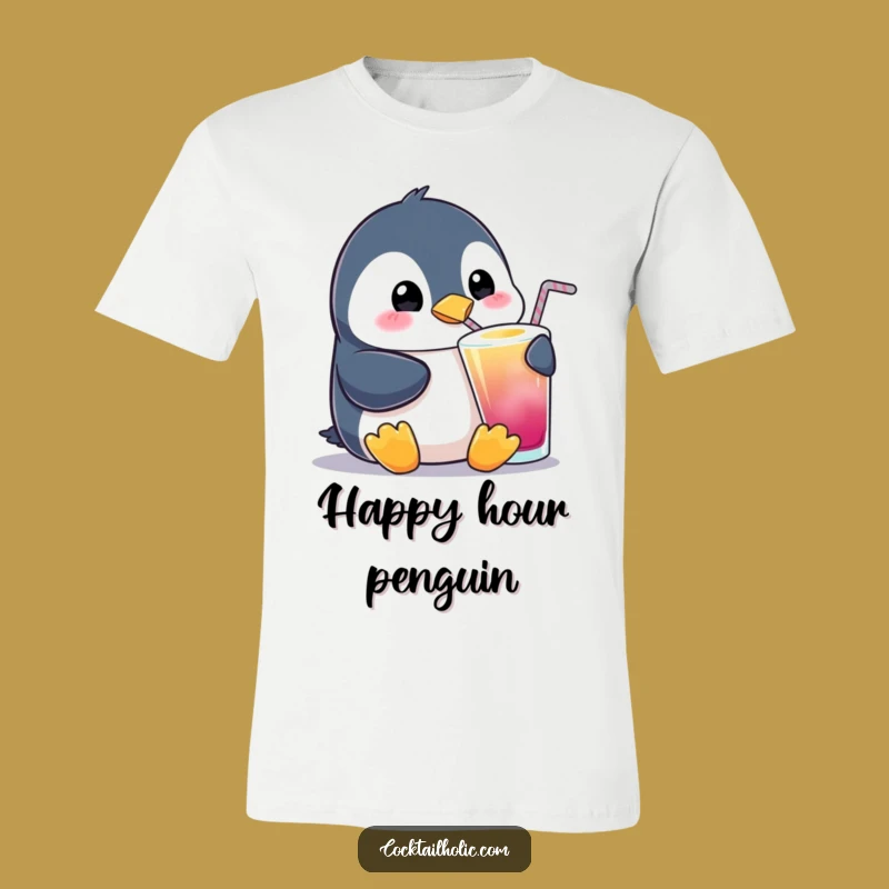 Funny Penguin Sipping T-Shirt: Cute & Hilarious, Your New Favorite Tee