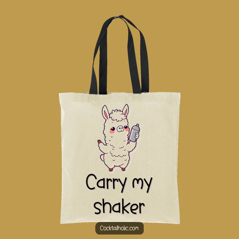 Funny Wobbly Llama Tote Bag: Stylishly Carry Your Essentials with Humor