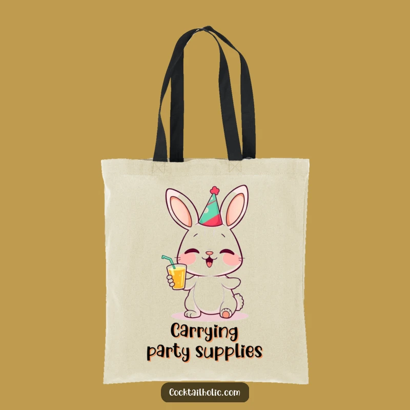 Funny Bunny Party Tote Bag: Spacious & Hilarious Celebration Carryall, Ideal Gift