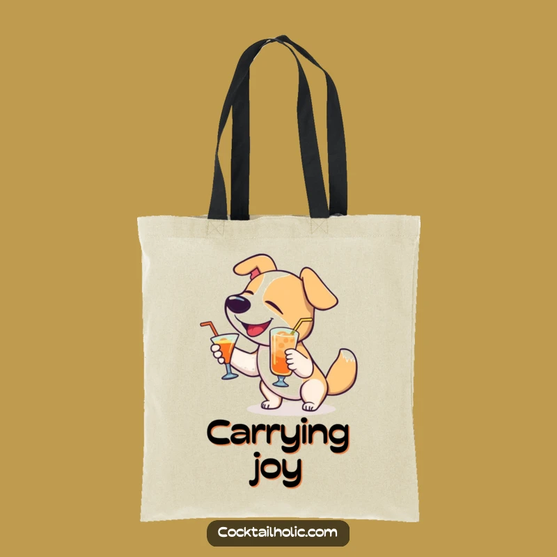 Funny Dog Cocktail Tote Bag: Carry Your Fun, Perfect Funny Gift for Dog Moms
