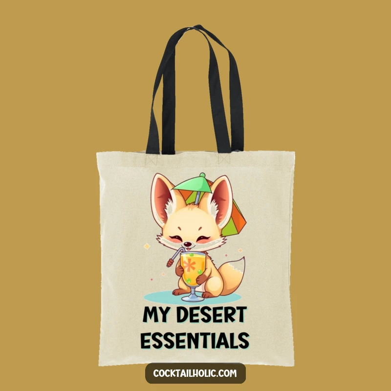 Funny Fennec Fox Drink Tote Bag: Carry Your Fun Wherever You Go