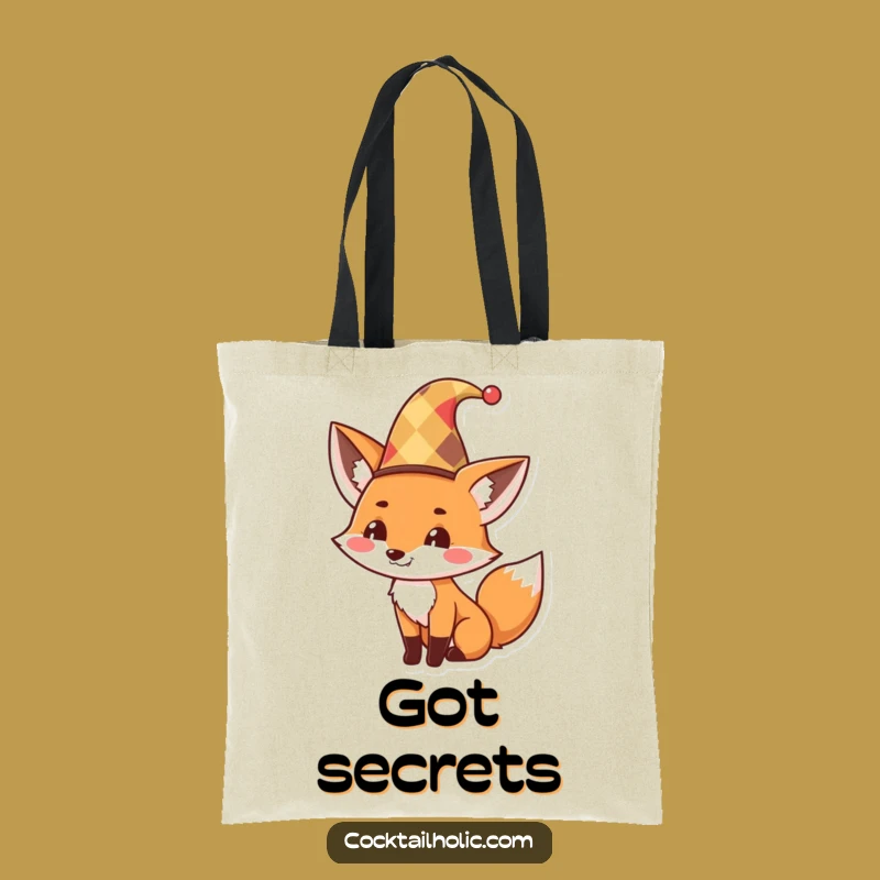 Funny Fox Jester Tote Bag: Carry Your Shenanigans with Humor, a Great Funny Gift!