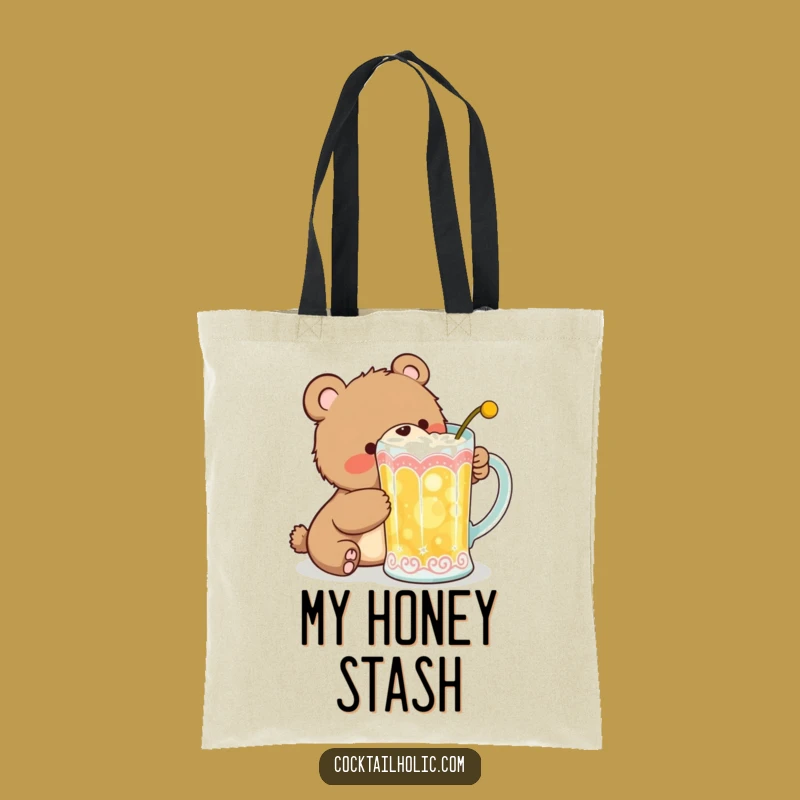 Funny Bear Cub Cocktail Tote Bag: Carry Your Fun Around Town!